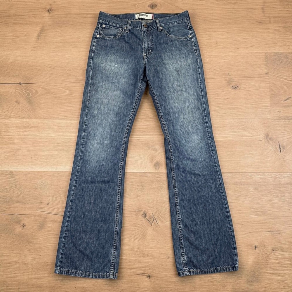Levi's 527 Bootcut Jeans Men 32x34 (Act 33x34) Blue Med Wash 100% Cotton Denim